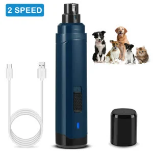 Dog Nail Grinder 2 Speeds Quiet USB Rechargeable Pet Nail Gr