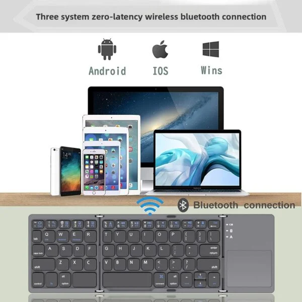 Foldable Wireless Bluetooth Keyboard Mobile Office Keyboard