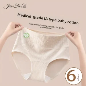 Women's Seamless Cotton Underwear with Tummy Control