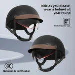 Retro Electric Motorcycle Helmet