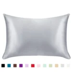Pillowcase Satin Solid Color Simulation Silk Single Pillowca
