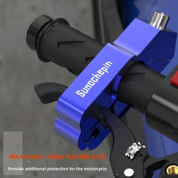 Motorcycle Anti-Theft Handle Lock with Horn