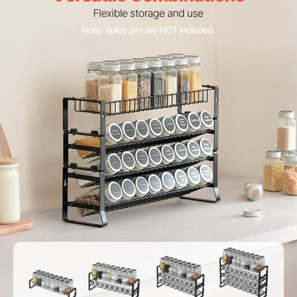 Spice Rack Organizer For Cabinet Kitchen Countertop Seasoning Organizer 18×11 In