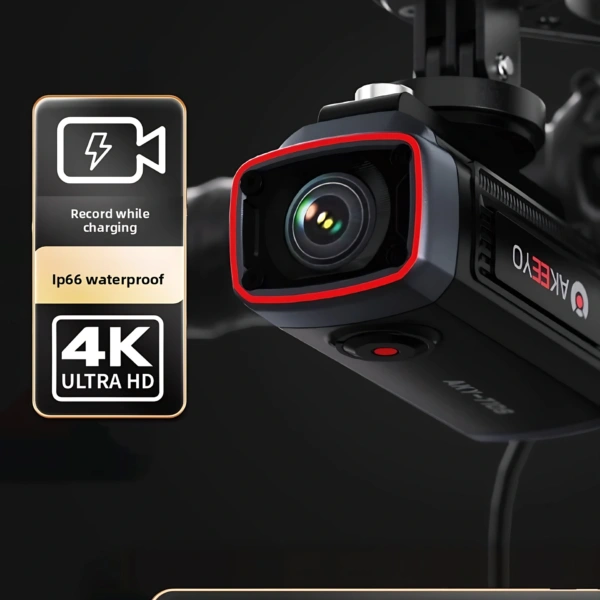 4K Waterproof Sports Action Camera for Cycling and Motorcycl