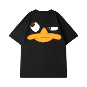 Men’s Cartoon Print Cotton T-Shirt