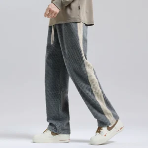 Men’s Loose Straight Casual Corduroy Trousers
