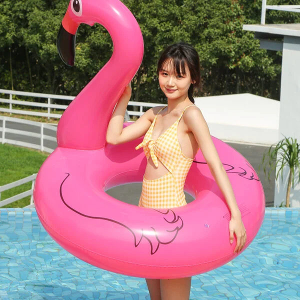 Inflatable Swan Swimming Ring