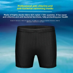 Mens Shark Skin Swimming Trunks with Cap