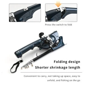 Portable Carbon Fiber Telescopic Fishing Rod