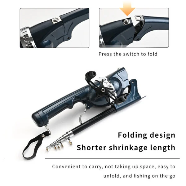 Portable Carbon Fiber Telescopic Fishing Rod