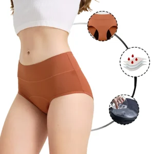 3-Layer Absorbent Menstrual Underwear with Breathable Design