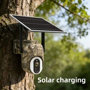 Solar Powered Outdoor Security Camera with Night Vision