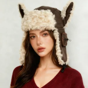 Unisex Ear Protection Plush Winter Hat