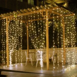 3Meter LEDs String Curtain Light with Remote 8 Light Modes W