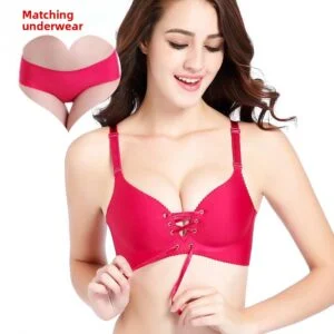 Push-Up Adjustable Wireless Women’s Underwear Bra Set