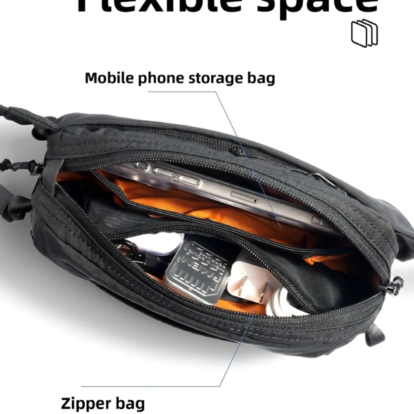 Men’s Crossbody Bag Water-Repellent Anti-Theft Chest Bag