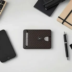 Carbon Fiber Men’s Wallet with Anti-theft Function