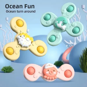 Suction-Cup Spinning Bath Toys
