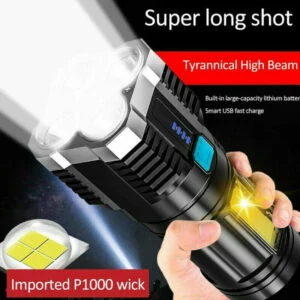 POWERFUL Tactical Quad-Core Super Bright Torch LED Flashligh