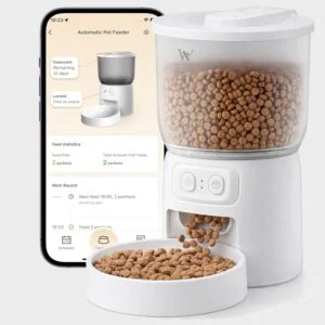 Waithem Wi-fi Automatic Cat Feeder Dispenser