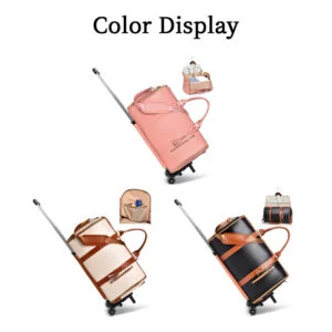 Women’s Foldable PU Travel Hand Luggage Bag