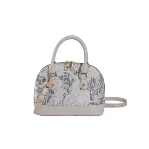 Niche New Chinese Style Retro Women’s Handbag Fashionable Casual Shoulder Crossbody Bag with Zip Closure Polyester Lining