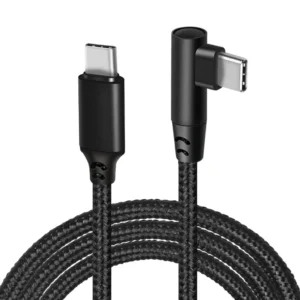 5FT Nylon Braided Right-Angle USB-C Cable