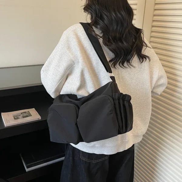Large capacity tote bag simple and versatile shoulder bag casual crossbody bag