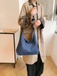 Denim Shoulder Tote and Underarm Bag for Women