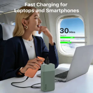 US Warehouse Fast Shipping 65W Laptop Portable Charger 20000mAh Powerbank Custom Brand Printing Factory Wholesale
