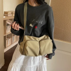 Large capacity tote bag simple and versatile shoulder bag casual crossbody bag