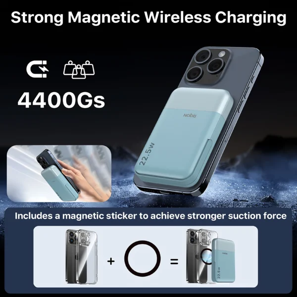10000mAh 22.5W Magnetic Wireless Power Bank