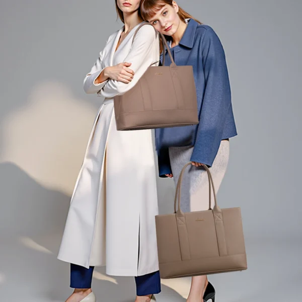 LOVEVOOK USA Warehouse Stock Large PU Leather Luxury Bags for Women 15.6in 17in Office Work Travel Business Laptop Tote Handbags