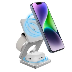 15W Foldable 3-in-1 Magnetic Wireless Charger