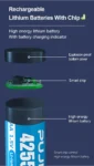 8-Slot AA and AAA Lithium Battery Charger