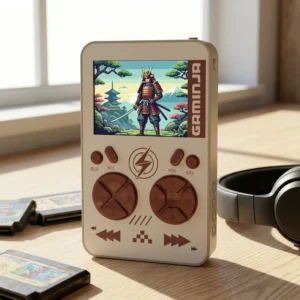 GAMINJA U.S. In-stock Handheld Game Console & Magsafe Power Bank with 400 License-free 8 Bit Retro Games 5000mAh Big Battery