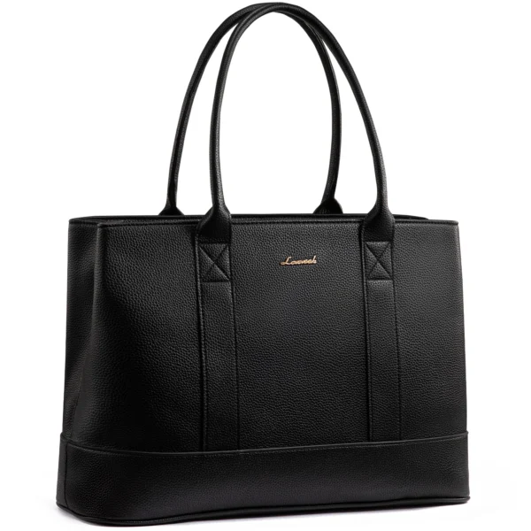 LOVEVOOK USA Warehouse Stock Large PU Leather Luxury Bags for Women 15.6in 17in Office Work Travel Business Laptop Tote Handbags