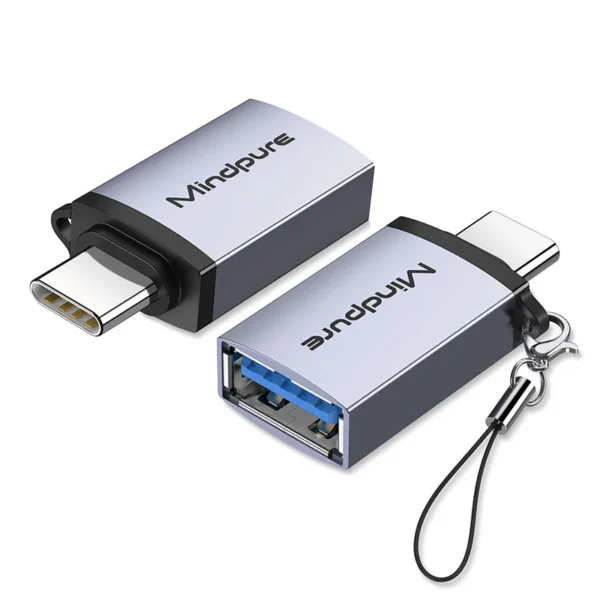 Mindpure OTG Adapter USB-C Type C Male to USB 3.0 Female Converter Adapter Charging Transmission Data for Laptop Use
