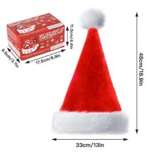 DIY LED Santa Hat - A Creative And Unique Design That Enhances The Festive Atmosphere. A Must-have For Holiday Outfits, A