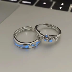 Starry Night Luminous Couple Ring