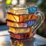 Painted Book Coffee Cup Unique Book Stacking Coffee Cup