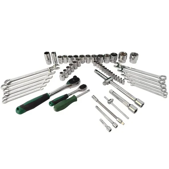 61-Piece Mechanics Tool Set, Socket Tool Set – Including Ratchet Set Metric Drive Socket Wrenches Set, For Auto Repair Machine Repair