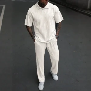 Men's Short-sleeved Trousers Suit