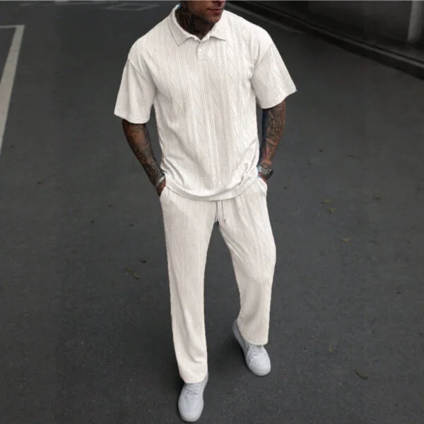 Men’s short-sleeved trousers suit