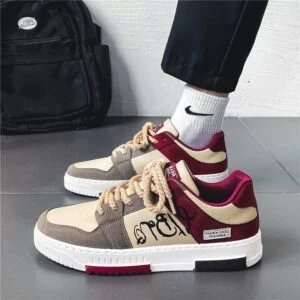 Men’s Casual Lace-Up Board Shoes
