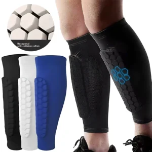 EVA Honeycomb Anti-Impact Shin Guard Calf Socks for Basketball Football Cycling