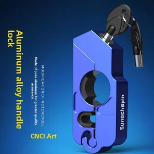 Motorcycle Anti-Theft Handle Lock with Horn