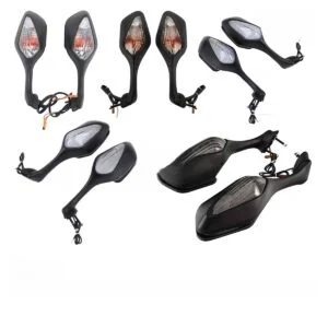 Motorcycle Rearview Mirror with LED Turn Signal