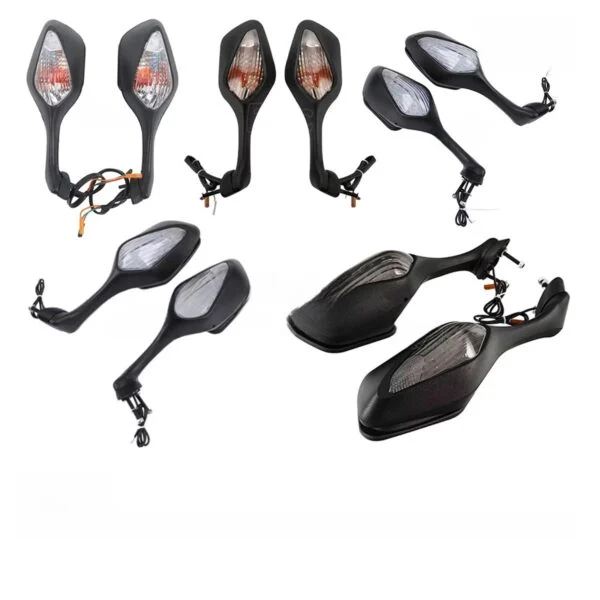 Motorcycle Rear View Mirror with LED Turn Signal