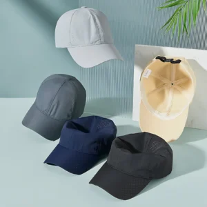 Summer Quick-Dry Baseball Cap for Men and Women with Extra-Large Head Circumference, Korean-Style Sun Protection Hat
